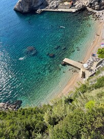 View from room of beach area
