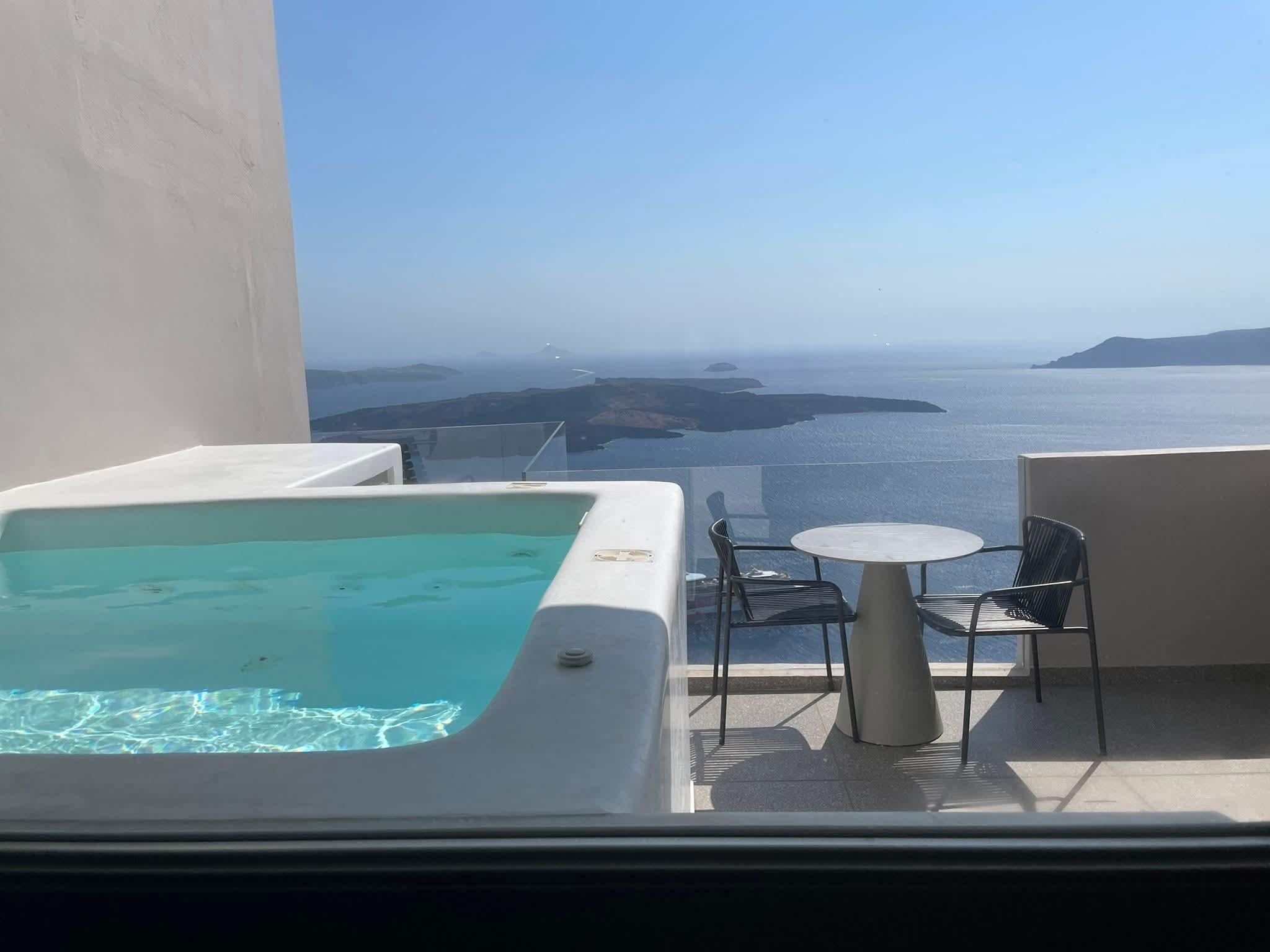 Jacuzzi on patio