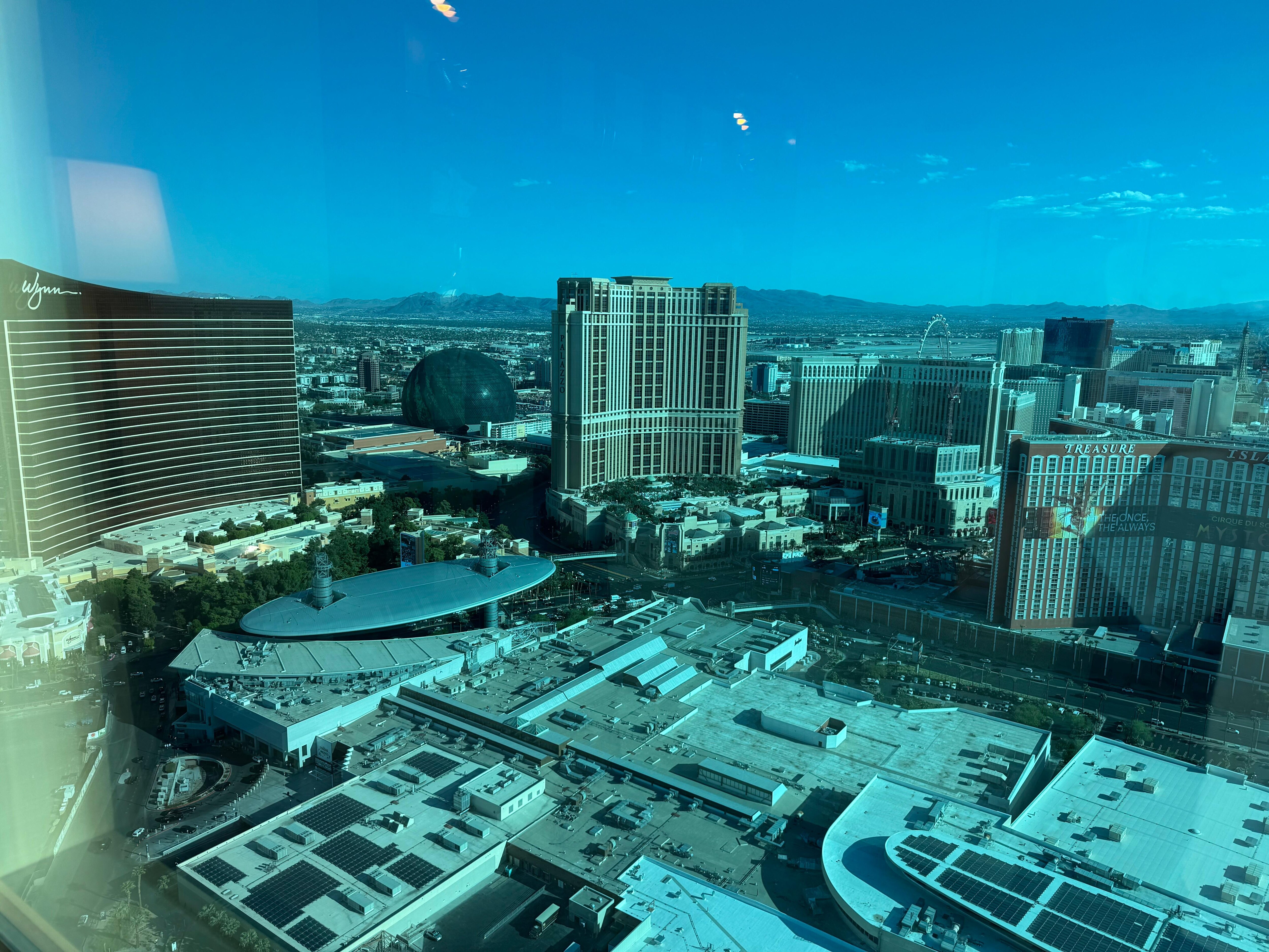 The view from our room on 60th floor. 