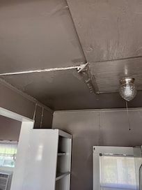 More ceiling damage
