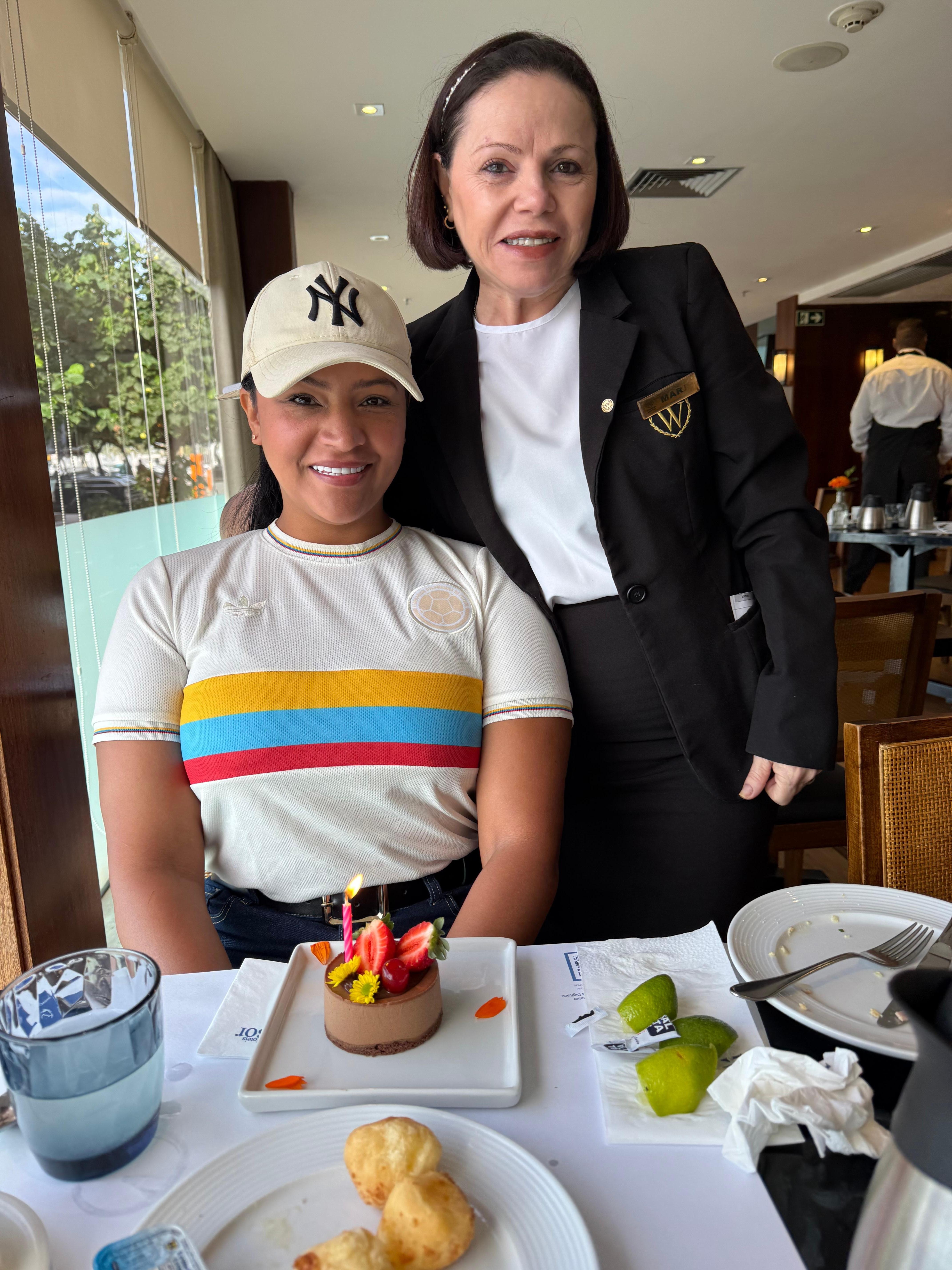 Feliz Cumpleaños from the restaurant manager
