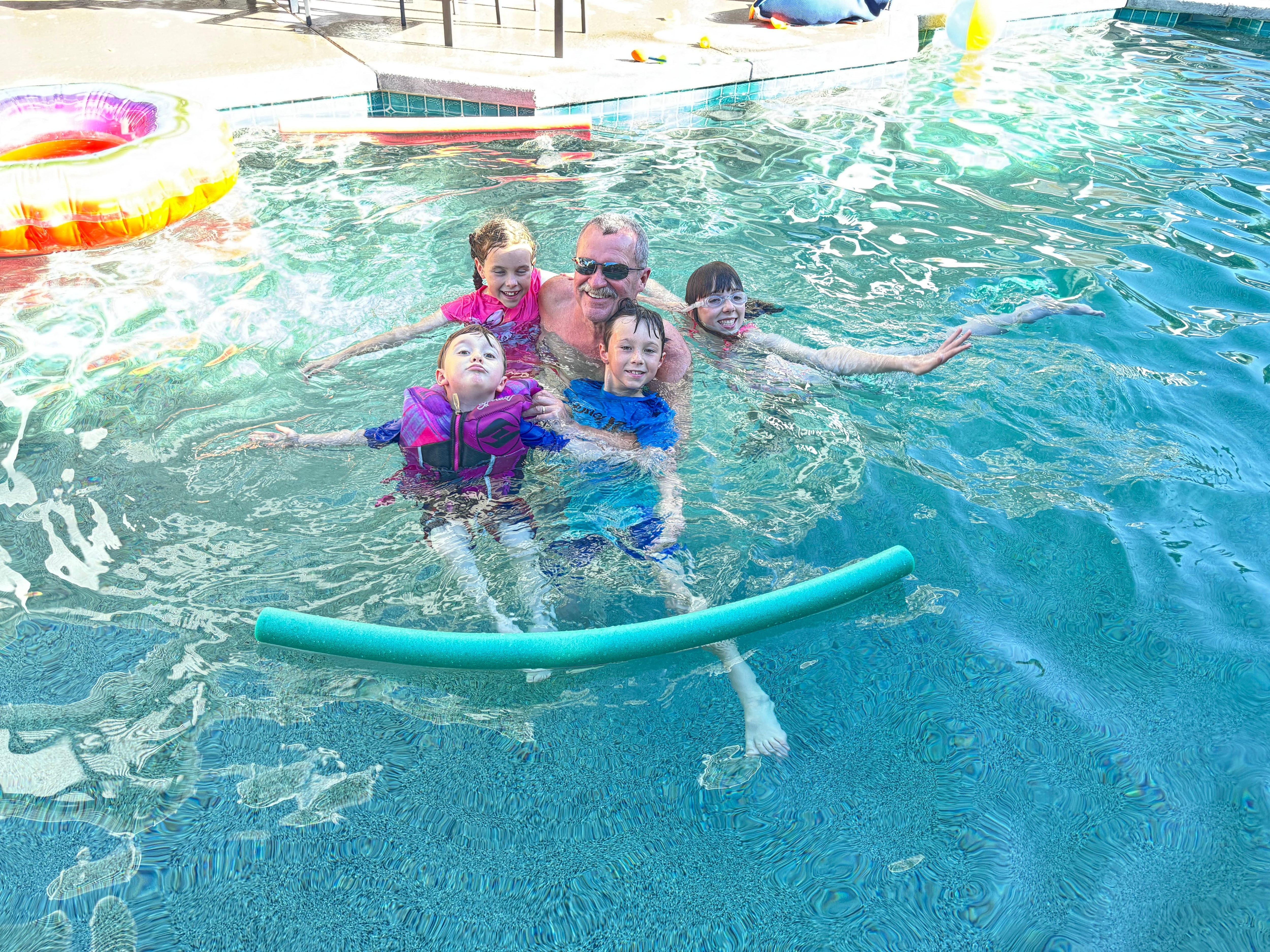 The pool was a lot of fun 