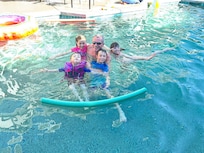 The pool was a lot of fun