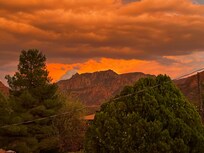 Sunset from the patio.