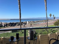 Ocean views and a front row seat to watch boats heading in to Mission Bay marinas