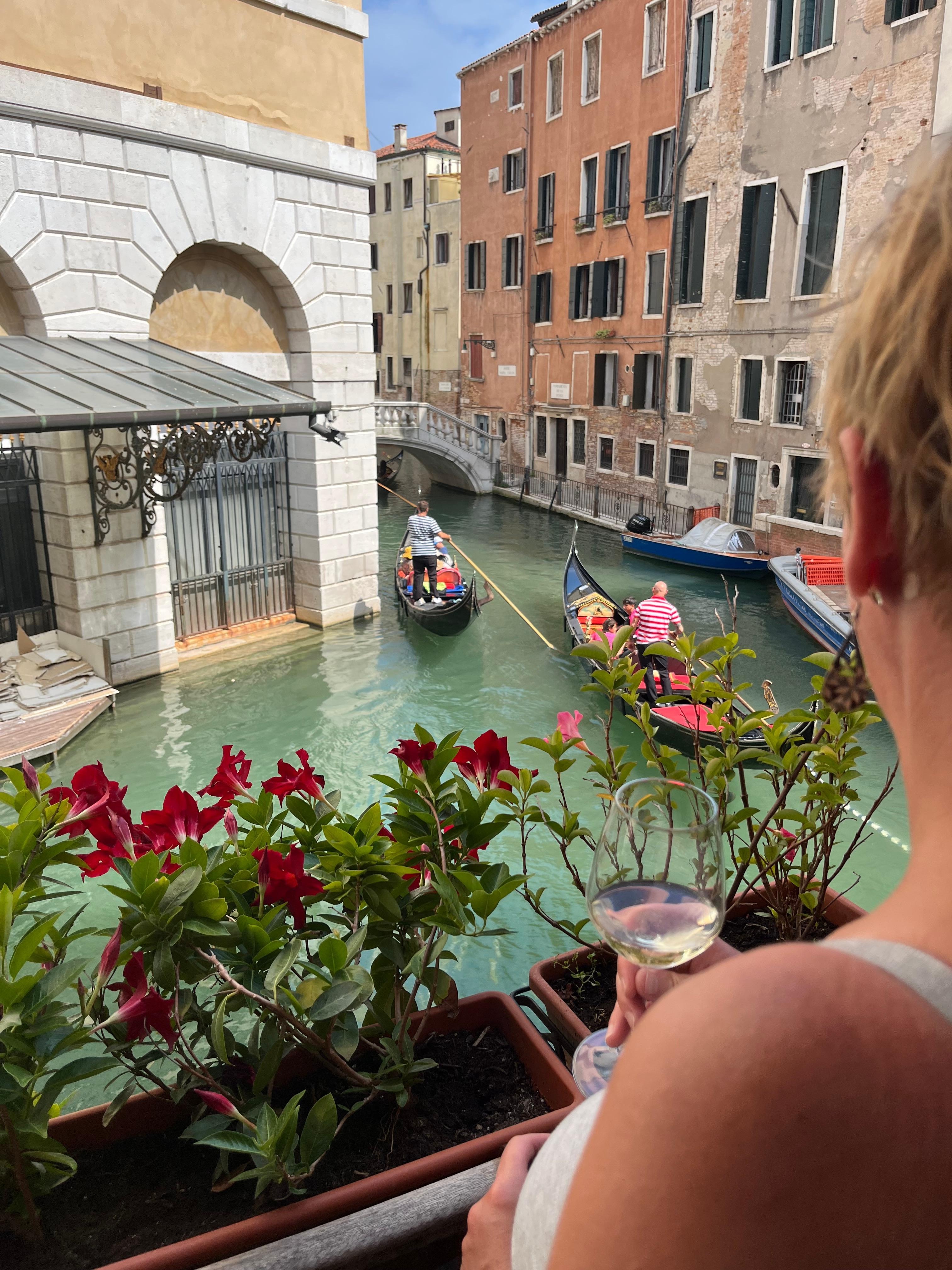 View from our private balcony. 