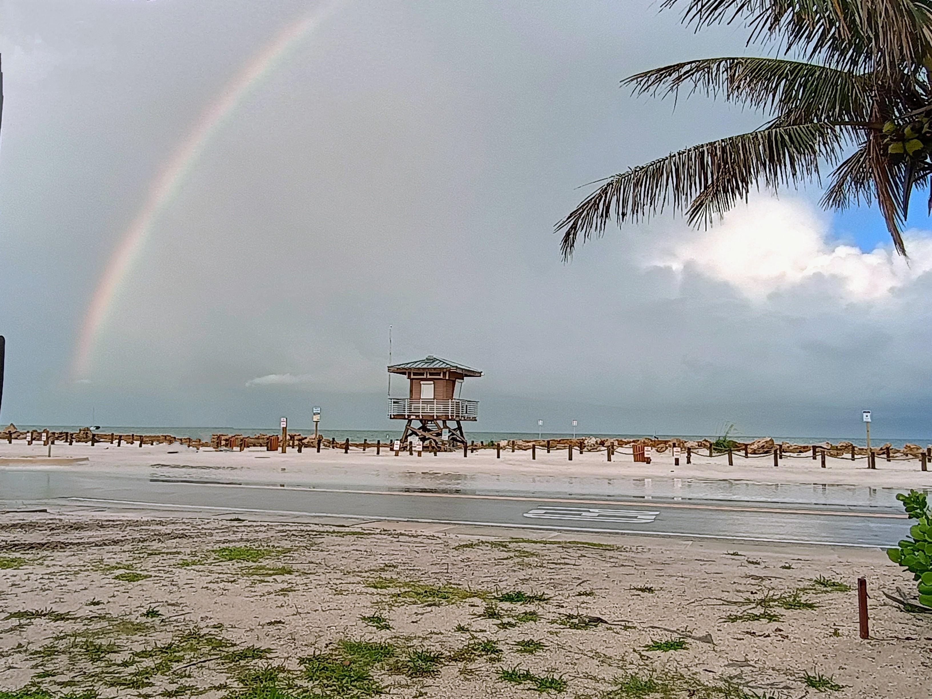 Standing outside the door after a rain shower.....beautiful