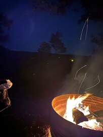 Good views over the bluff from the fire pit.