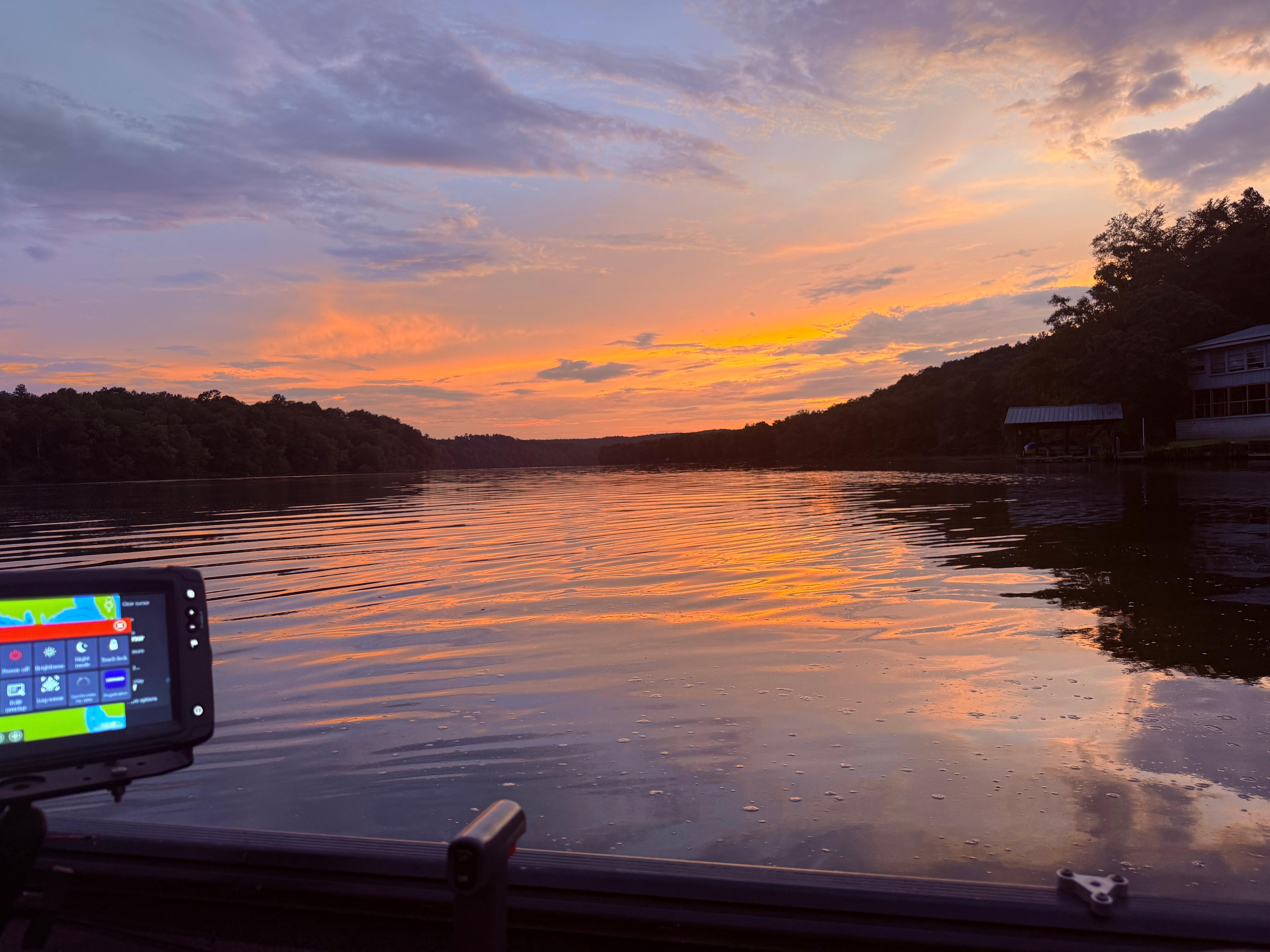 Sunset while out on the boat
