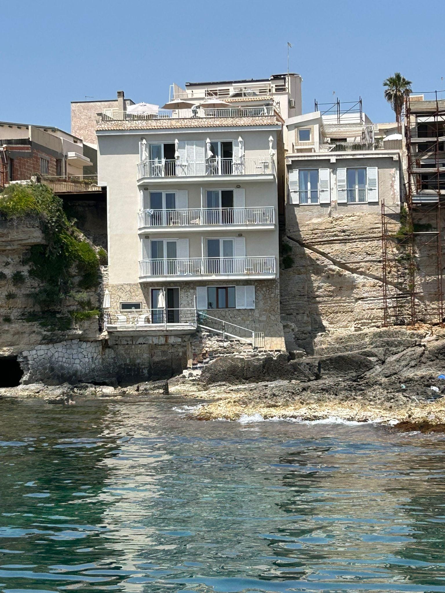 View of the hotel from our boat trip