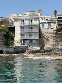 View of the hotel from our boat trip