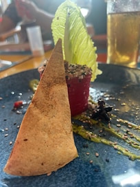 Watermelon salad at Mexican restaurant