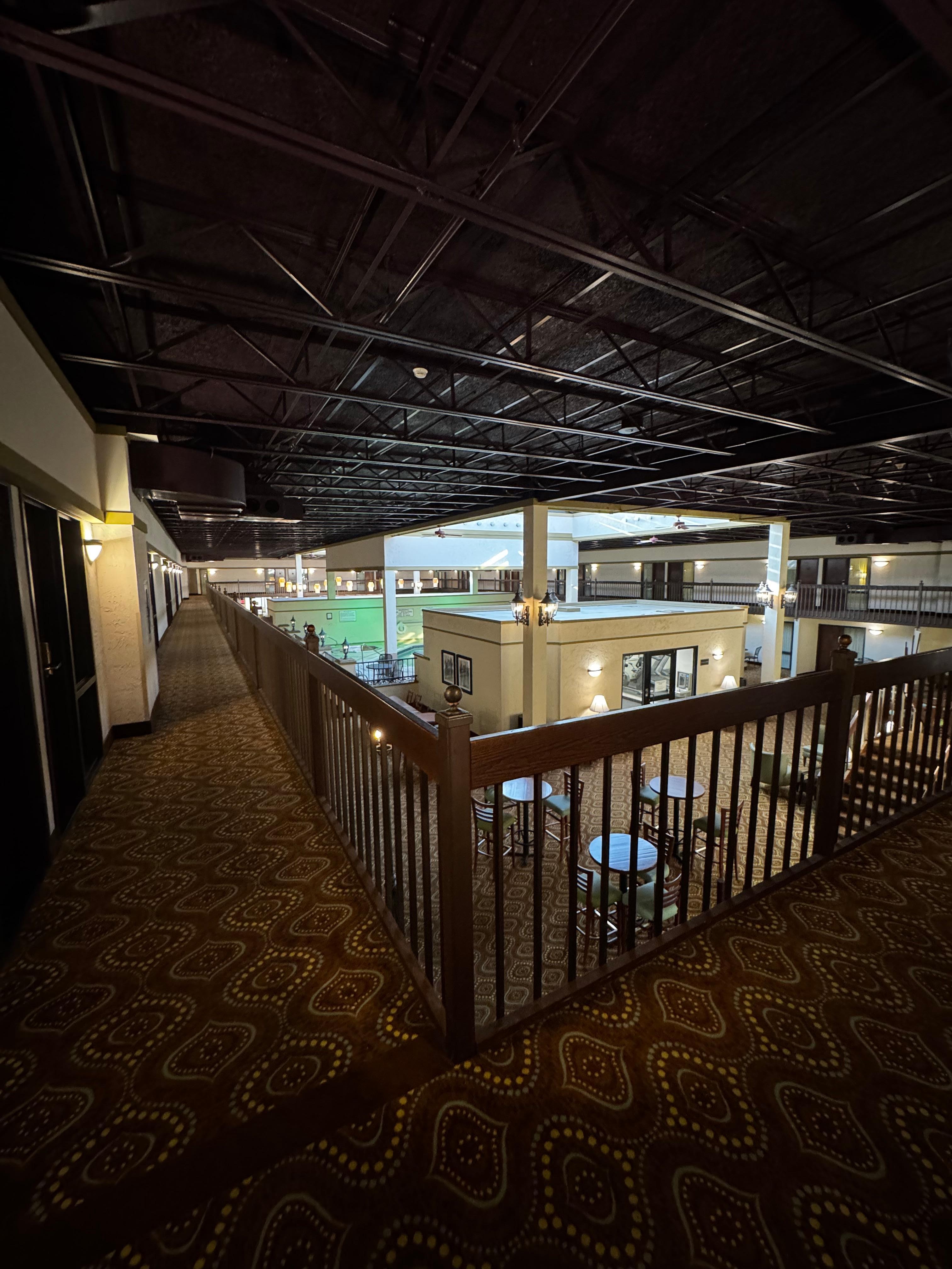 Pic taken from 6th floor looking down at the 5th floor. 