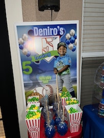 We did a pool side decoration.