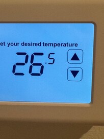 Tried to raise the temp to see if it warms ip