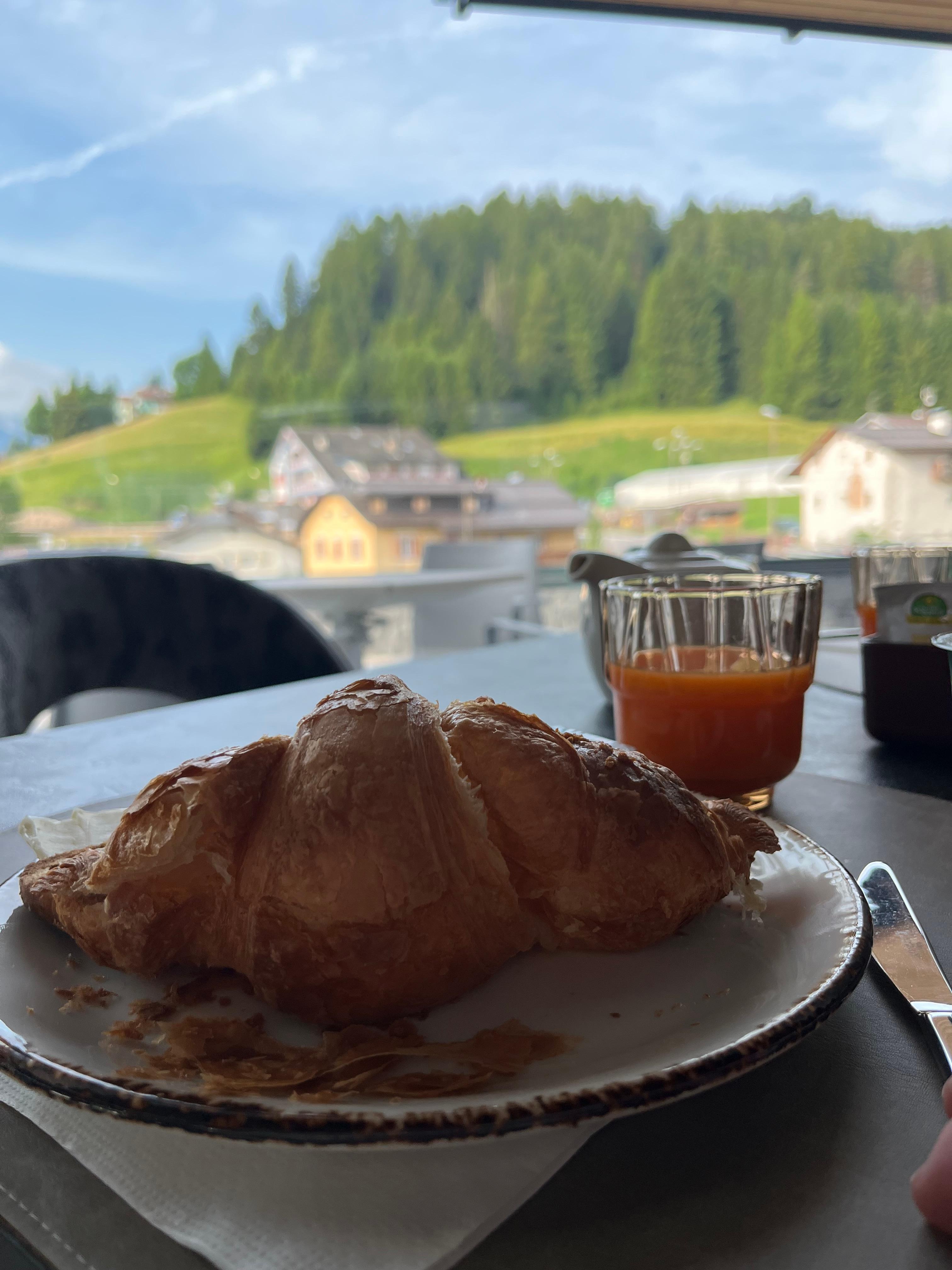 Smuk morgenmadsudsigt