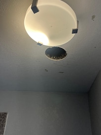 There’s a hole in the ceiling