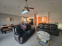 Upstairs living room / dining area & kitchen