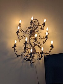 A lovely lighting piece in the living room.