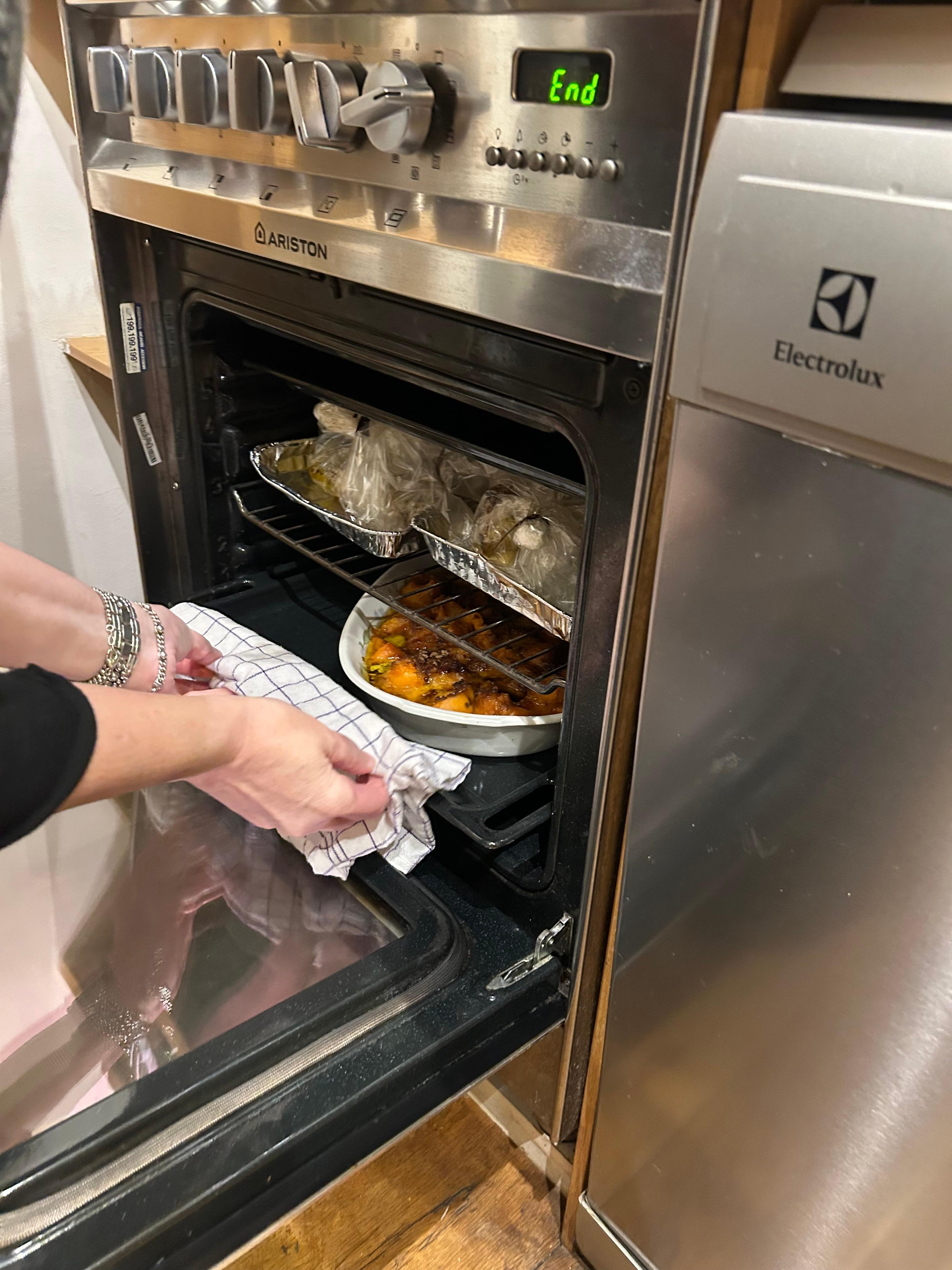 Thanksgiving—cooked a turkey breast in the oven