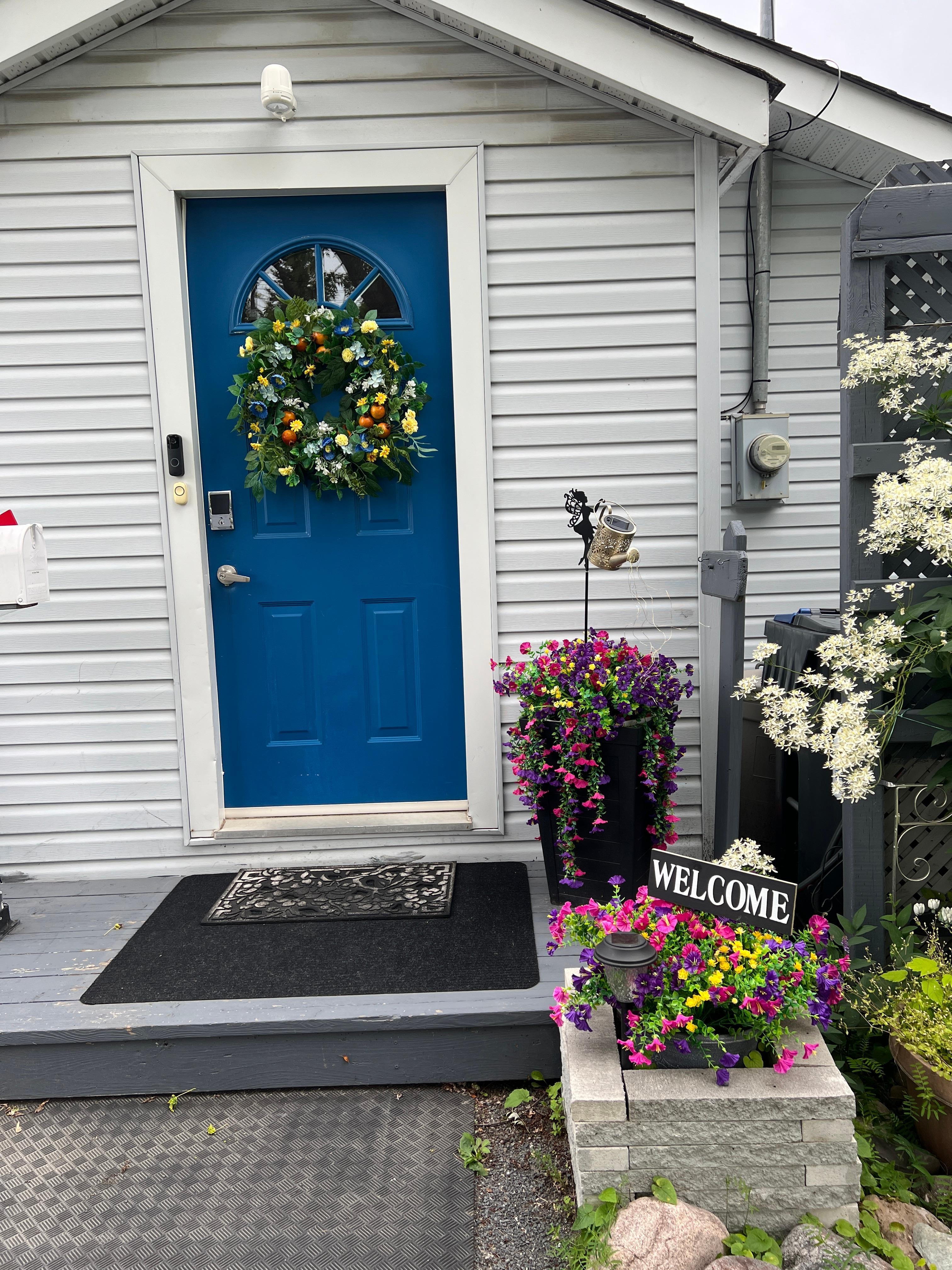 Lovely decorated door