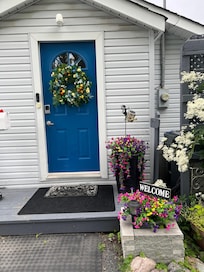 Lovely decorated door
