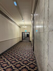 Marble lined corridors