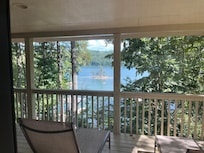 View of lake from the master bedroom