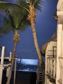 Night views from our partial ocean view