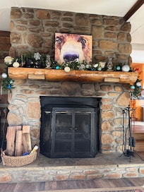 I’m in love with the decor, how about that bear picture!