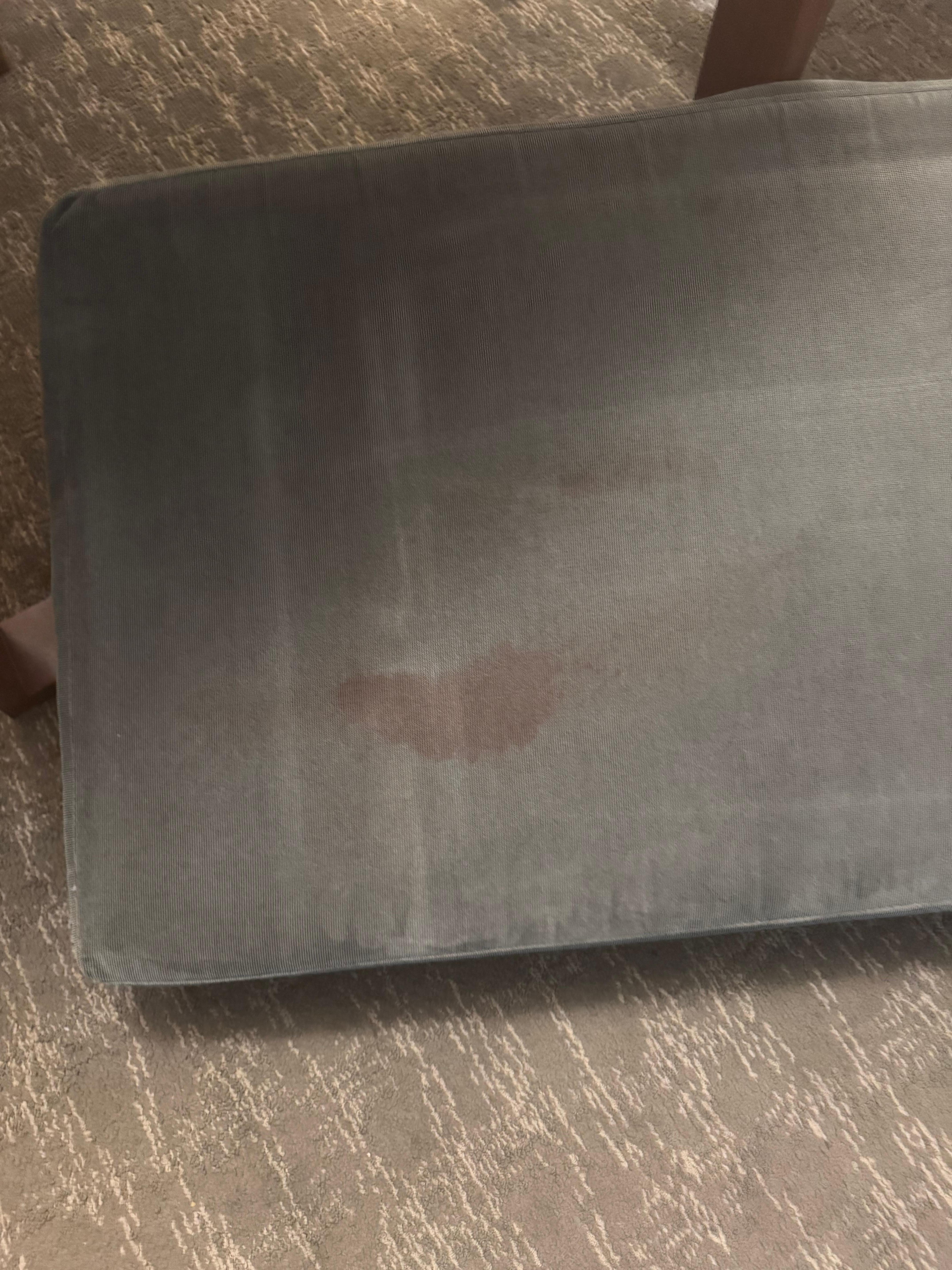 Blood or something on cushion