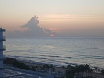 Sun rise from the balcony