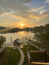Sunrise from the back deck.