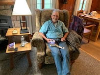 Relaxing in cabin