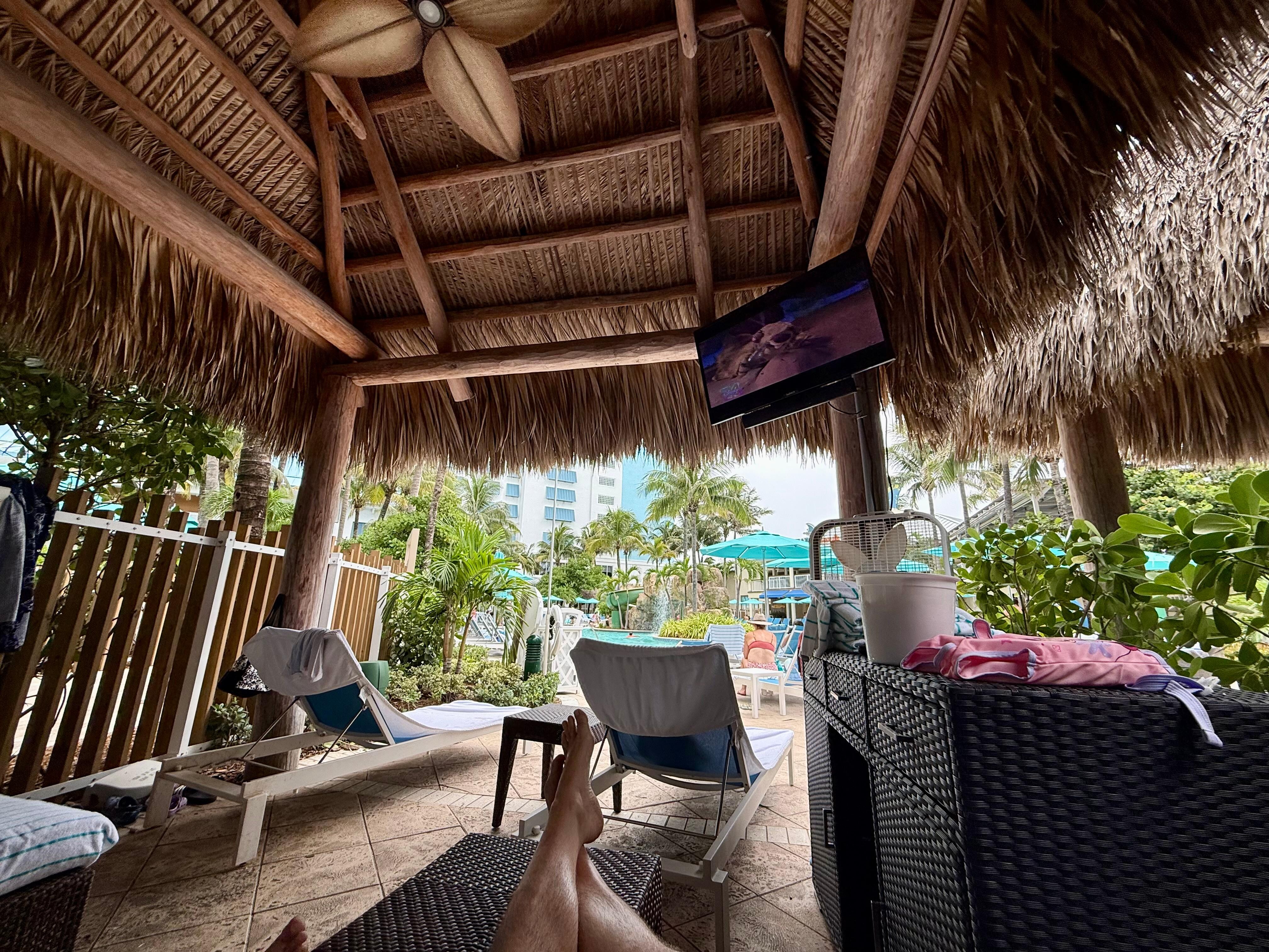 Poolside cabana was awesome 