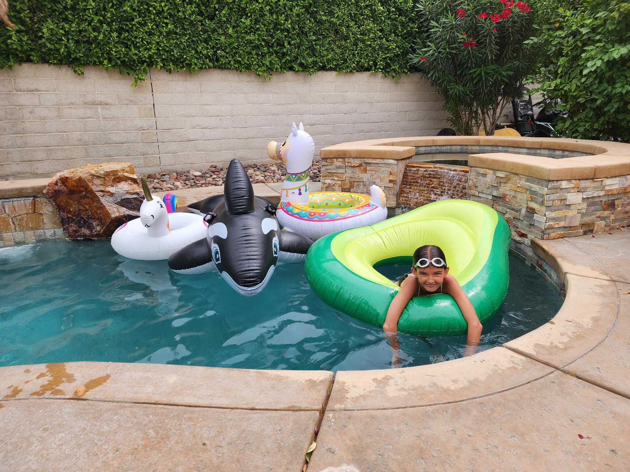 The inflatables we broguht.