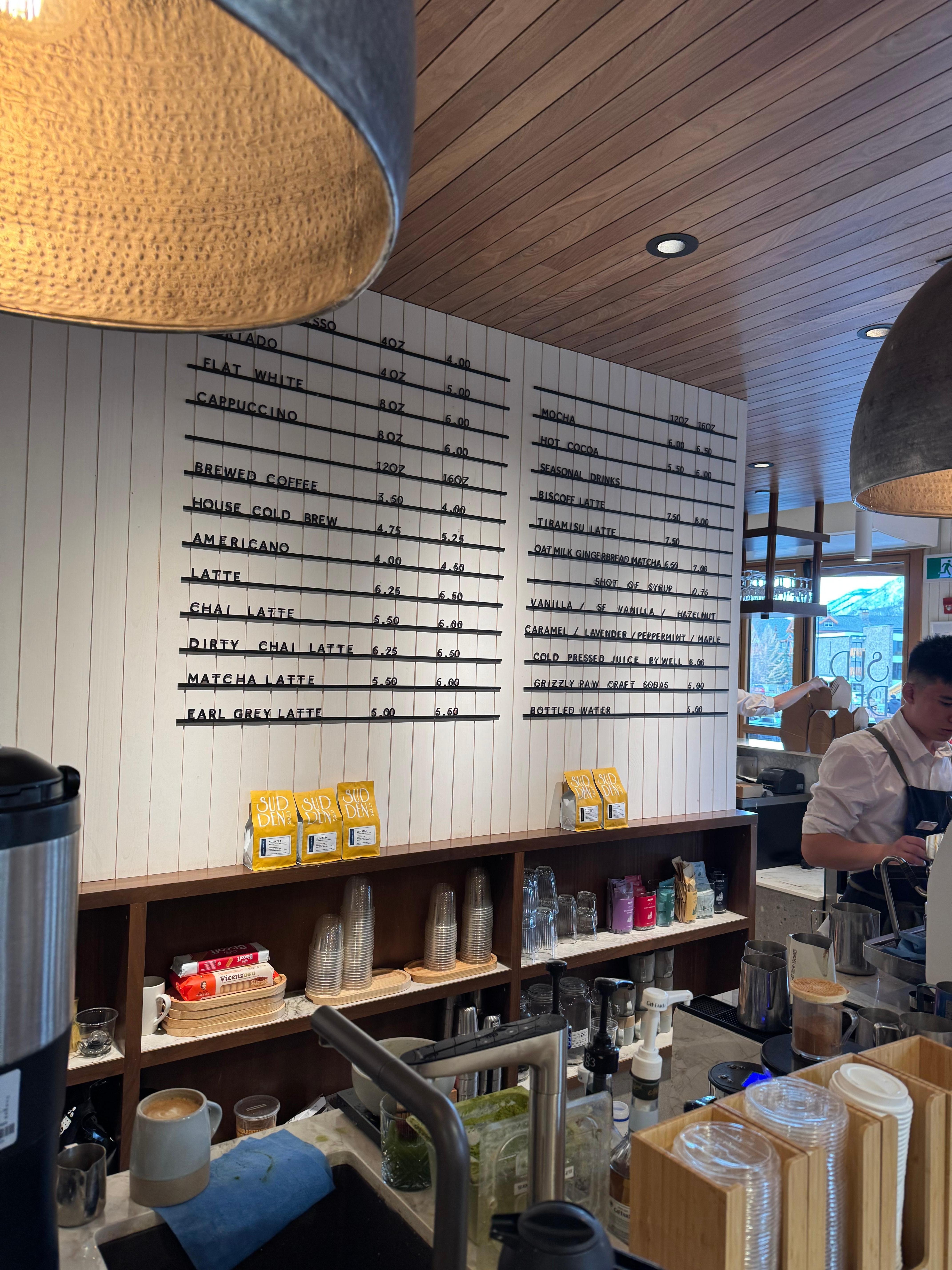 The tiramisu latte is delicious!