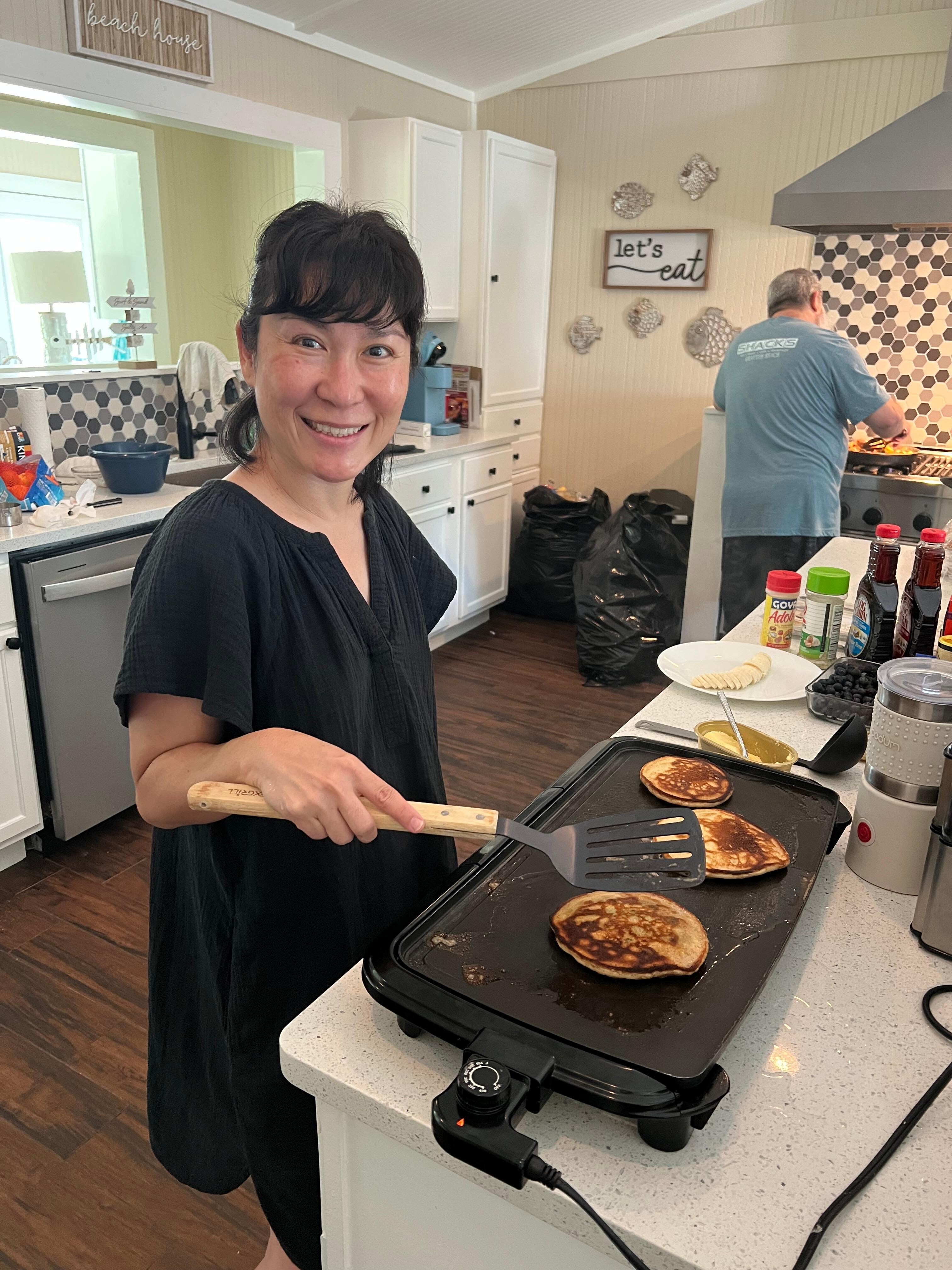 Cooking breakfast