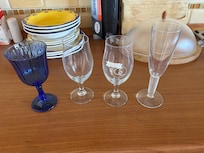Matching wine glasses