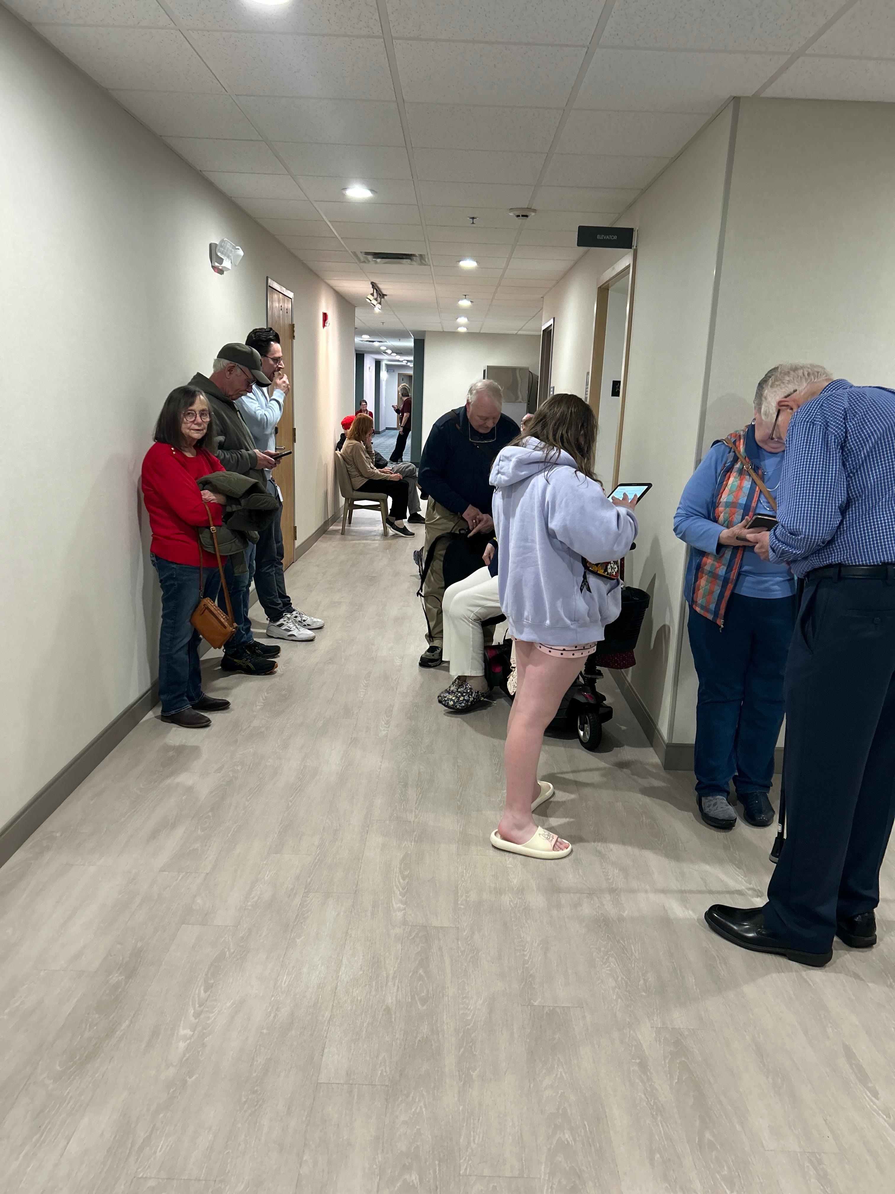 Our shelter while the tornado warning was in effect