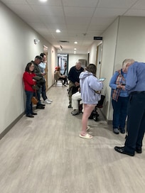 Our shelter while the tornado warning was in effect