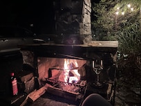 Lovely campfire outside!