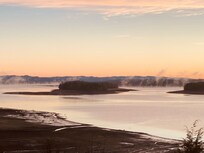 Even in a drought season the reservoir is beautiful in the am as it warms up from the sun