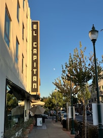 View from the wine bar outside seating area