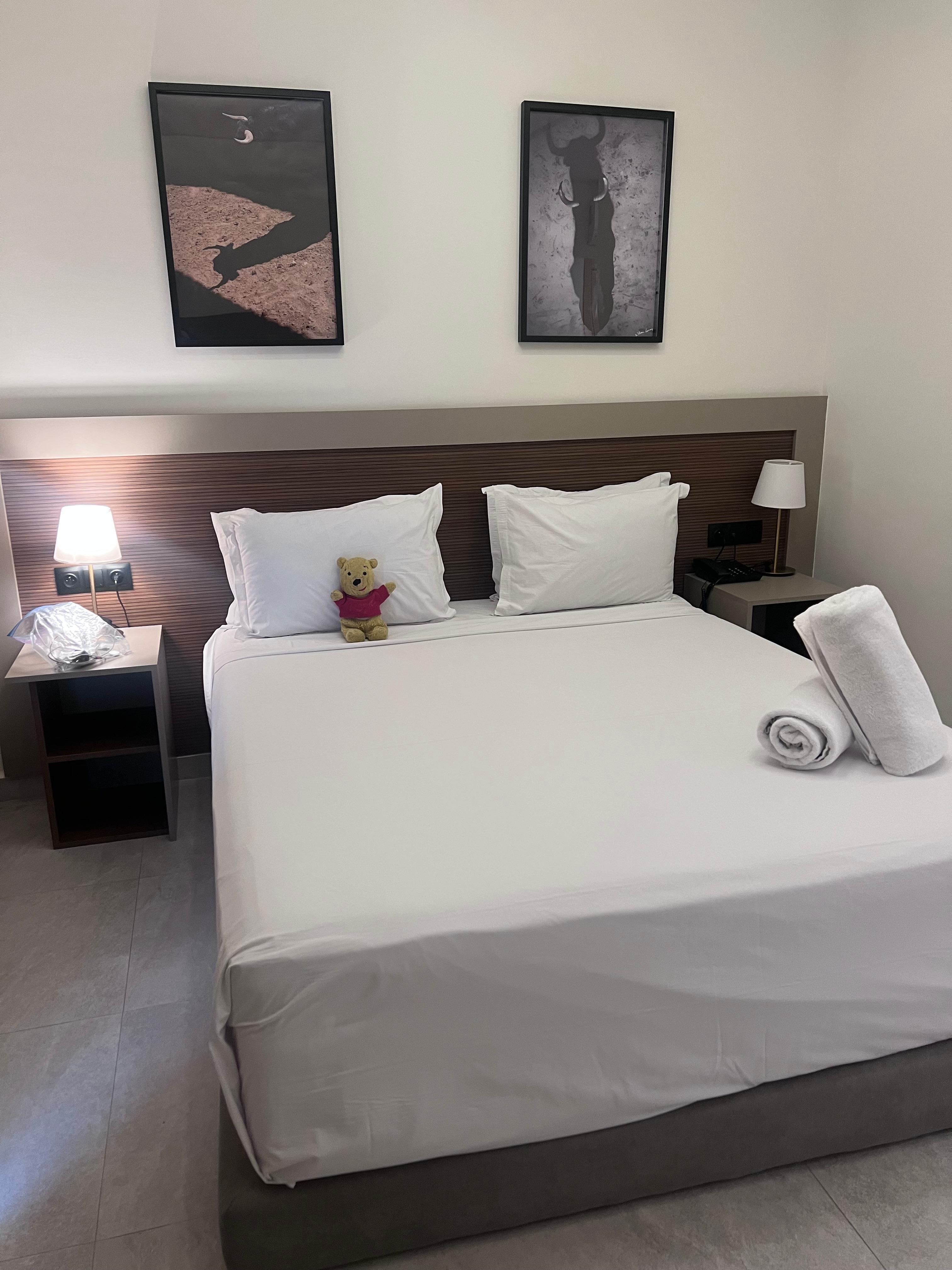 Comfortable bed - clean linens.
