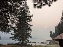 Would have been a great view, except for the unfortunate smoke.