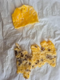 Omelette, one normal, one with strange!!