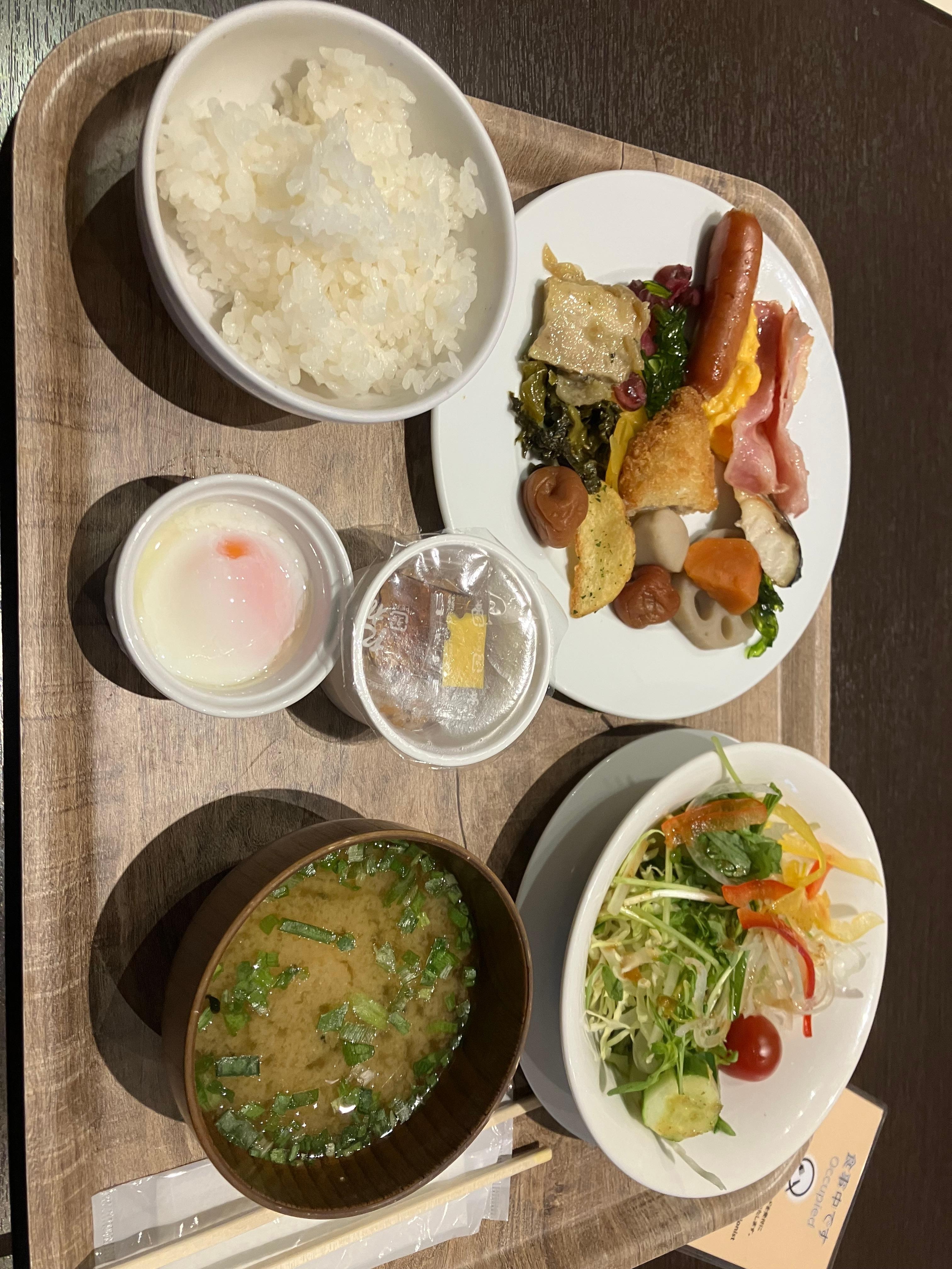 美味しいかっ  た朝食です。