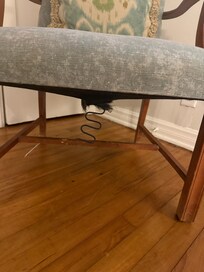 Furniture with springs sticking out