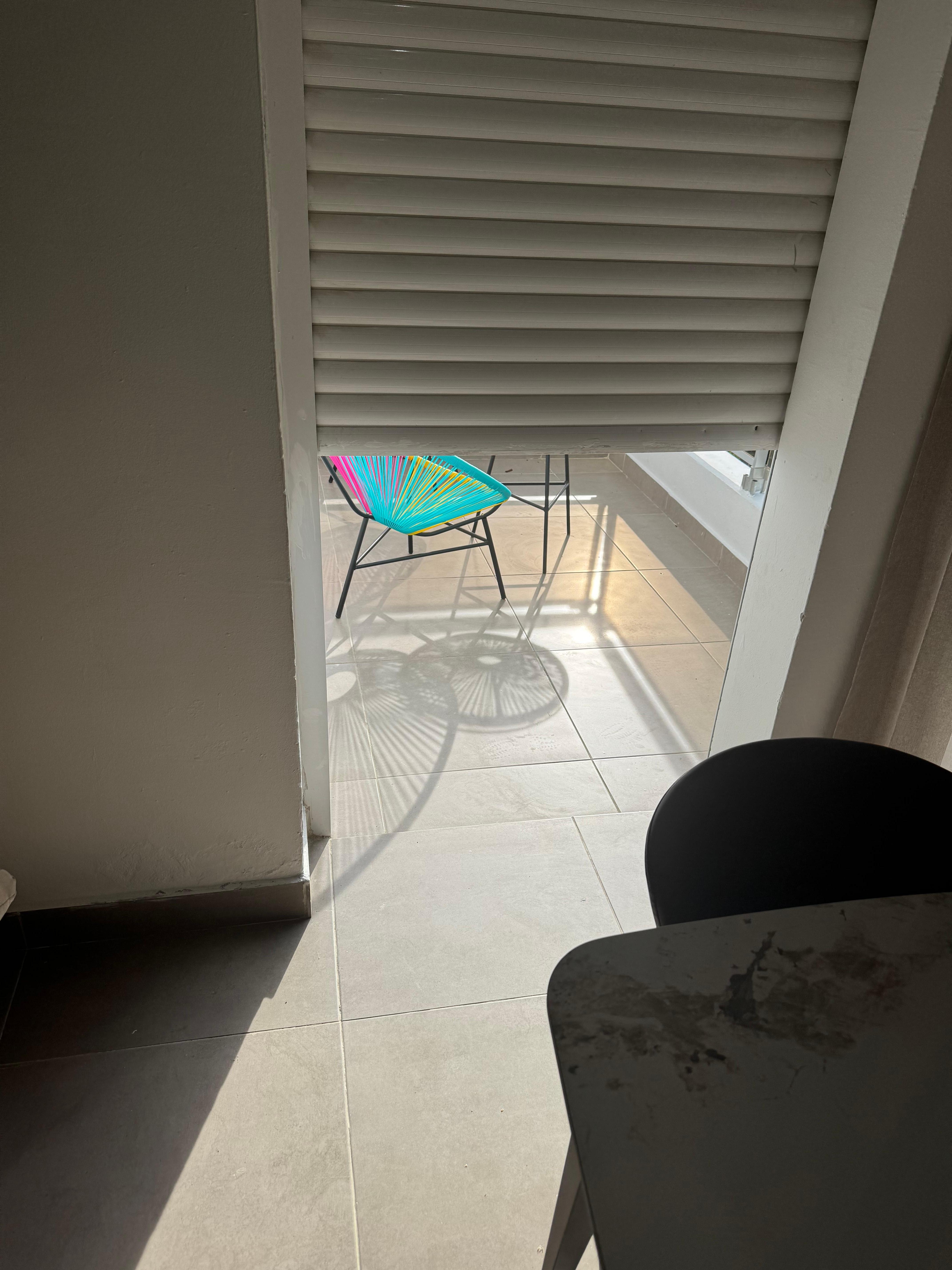 This is how far the shudder would roll up